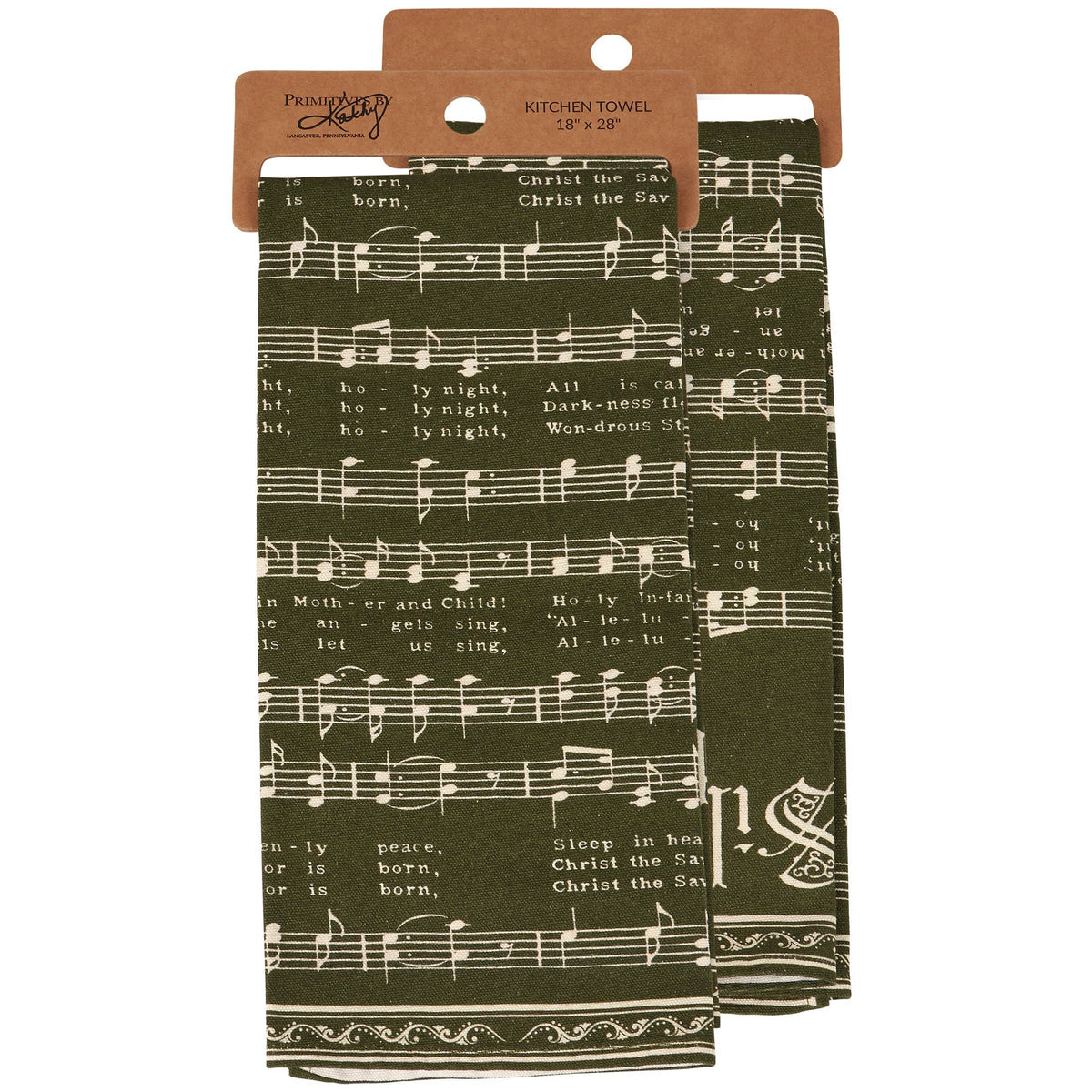 Silent Night Kitchen Towel