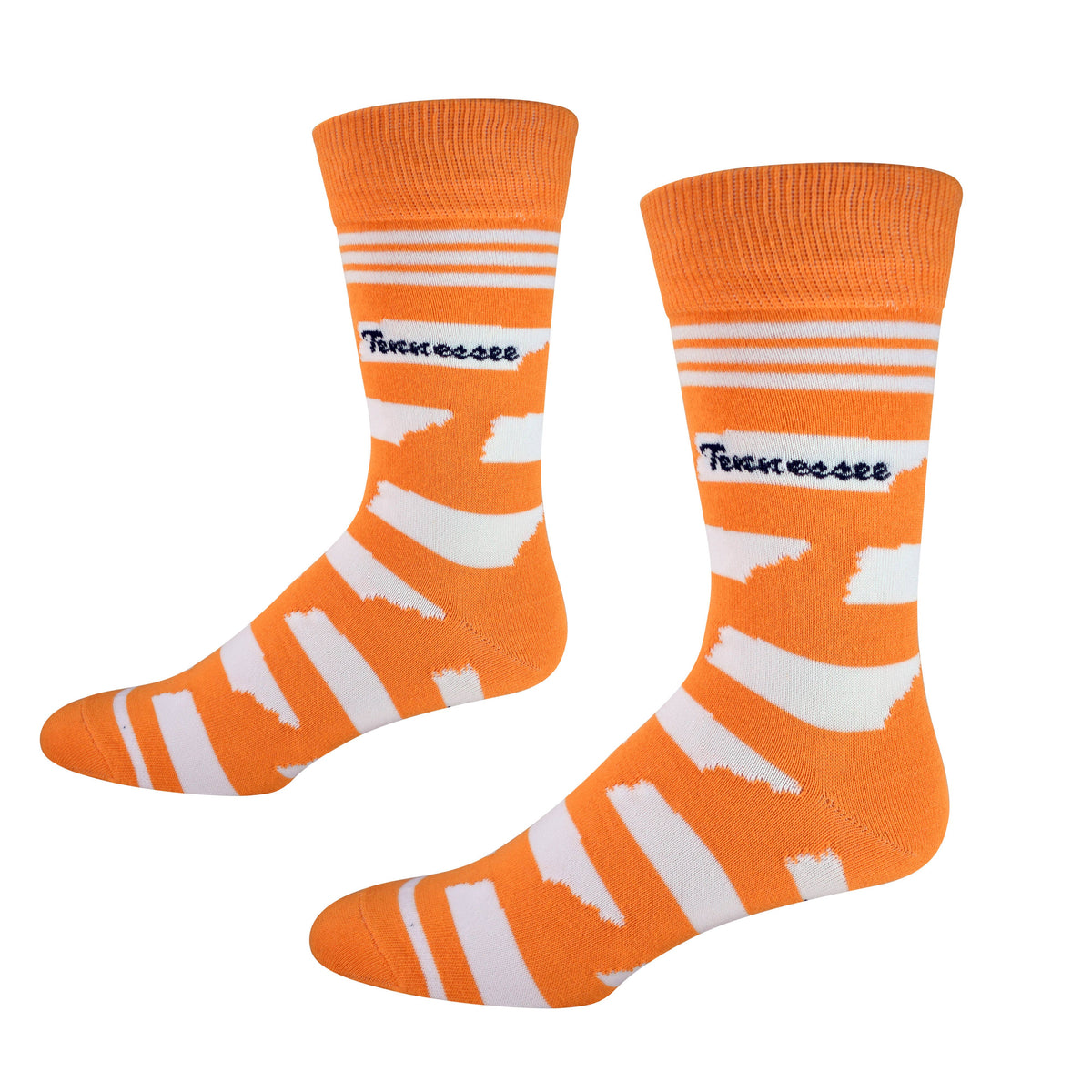 Tennessee Shapes in Orange and White - Men's Socks