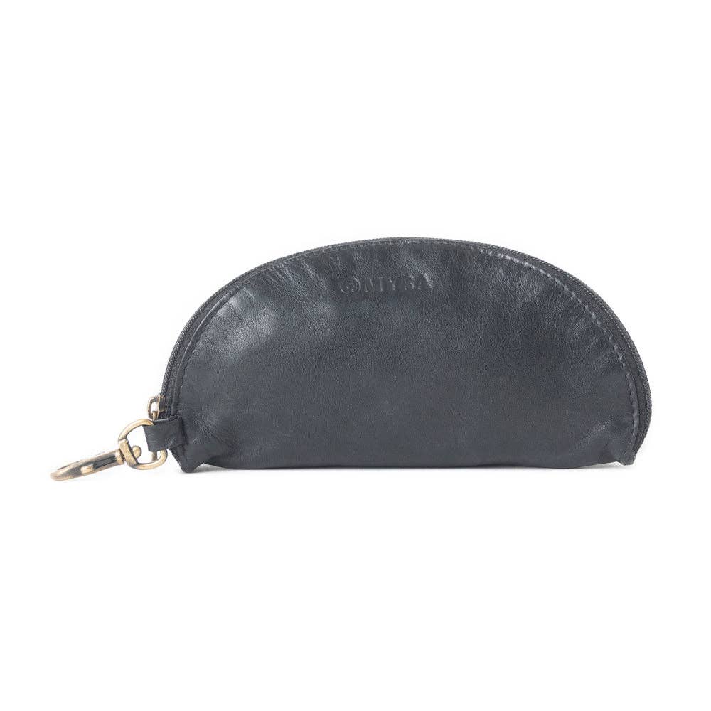 Eclipse Charm Leather Sunglass Black