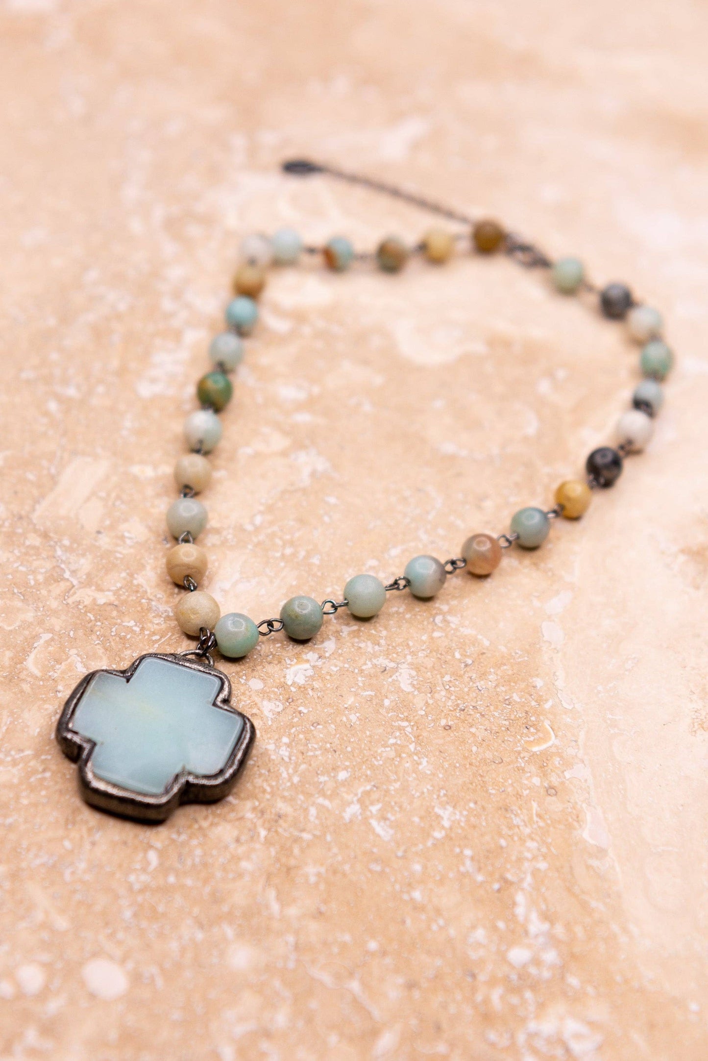 Theresa Necklace in Amazonite