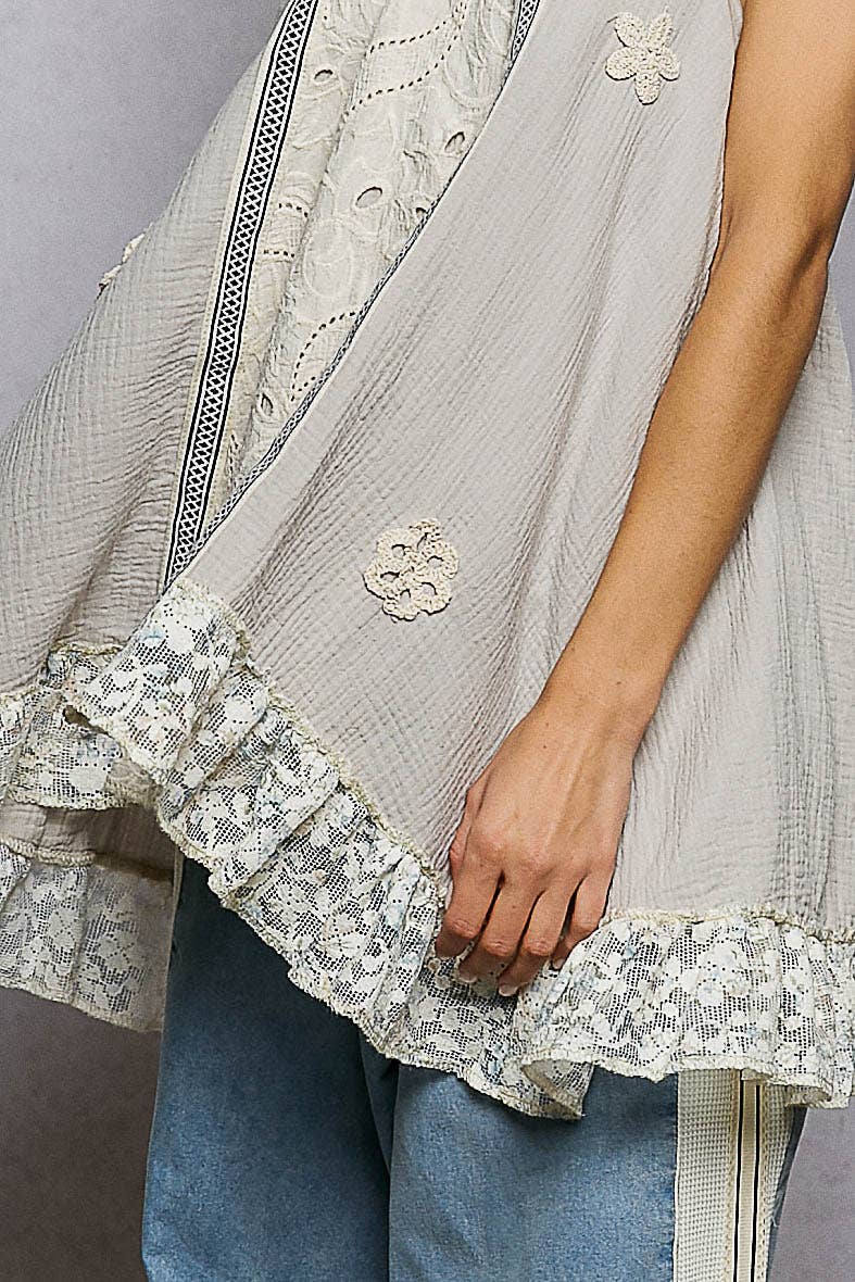 Crochet Halter Neck Top