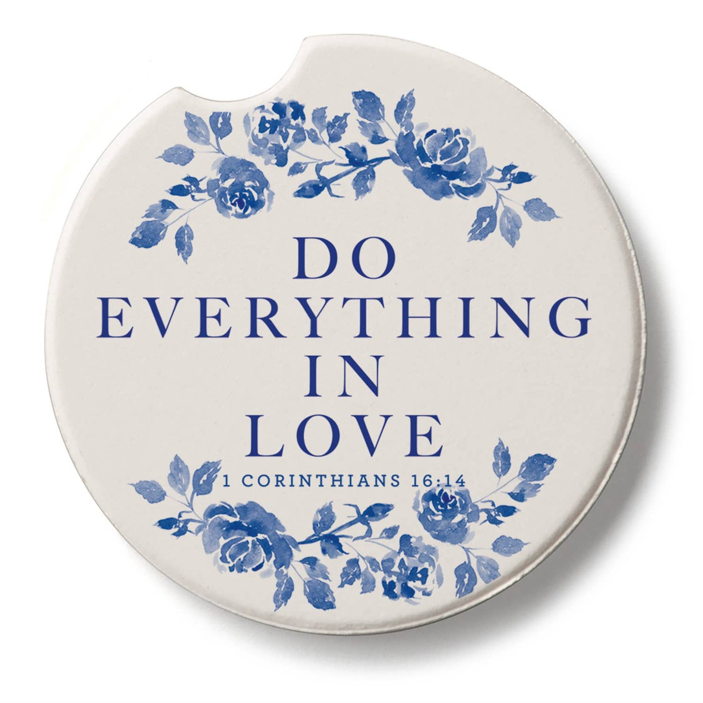 "Everything in Love" Single Packaged Stone Car Coaster