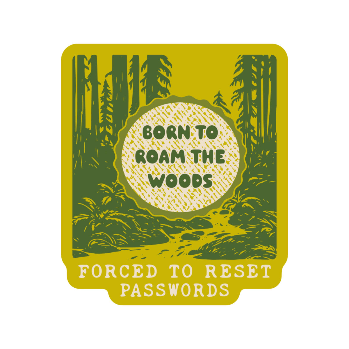 Born To Roam Outdoor Nature High Quality Vinyl Sticker