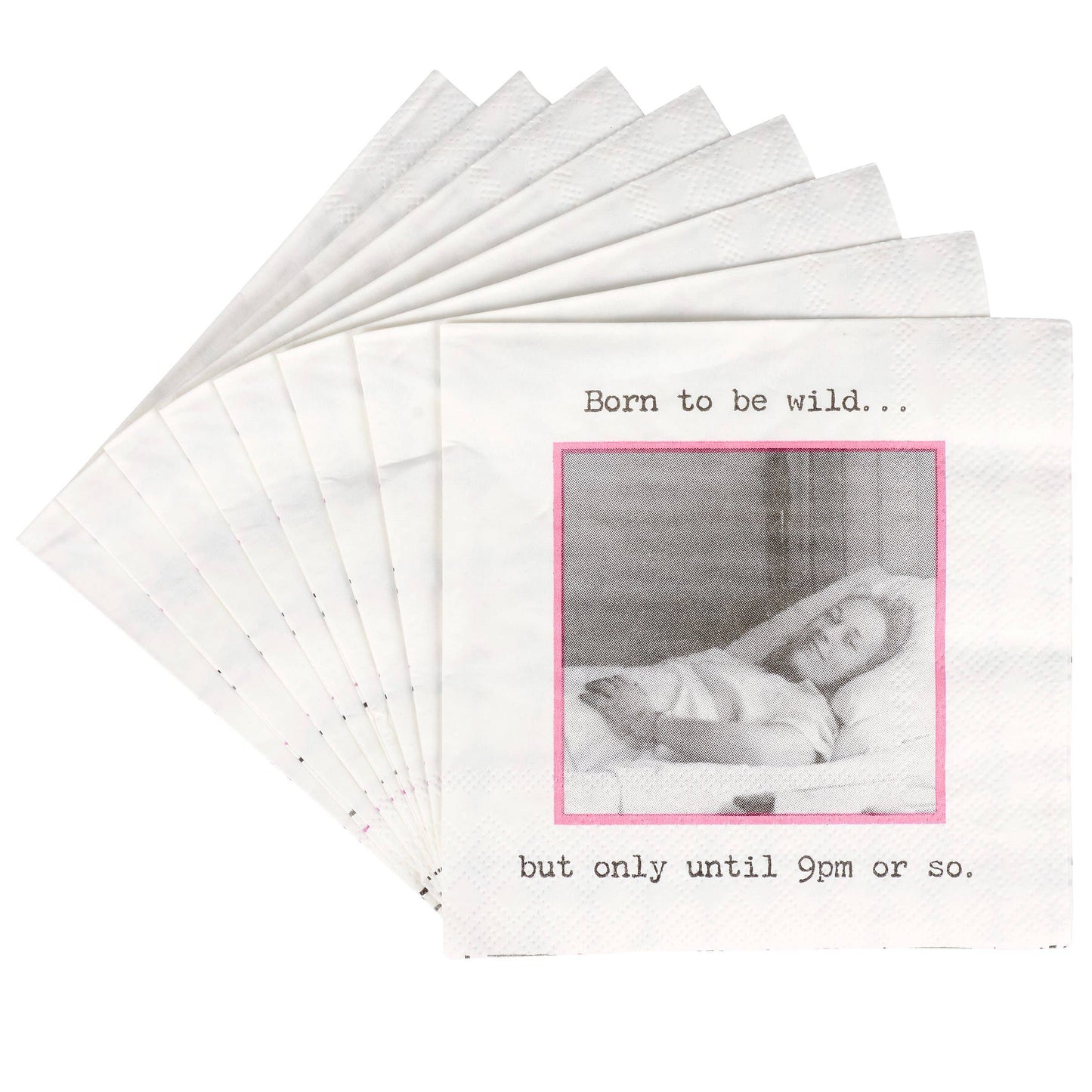 Born To Be Wild But Beverage Napkin