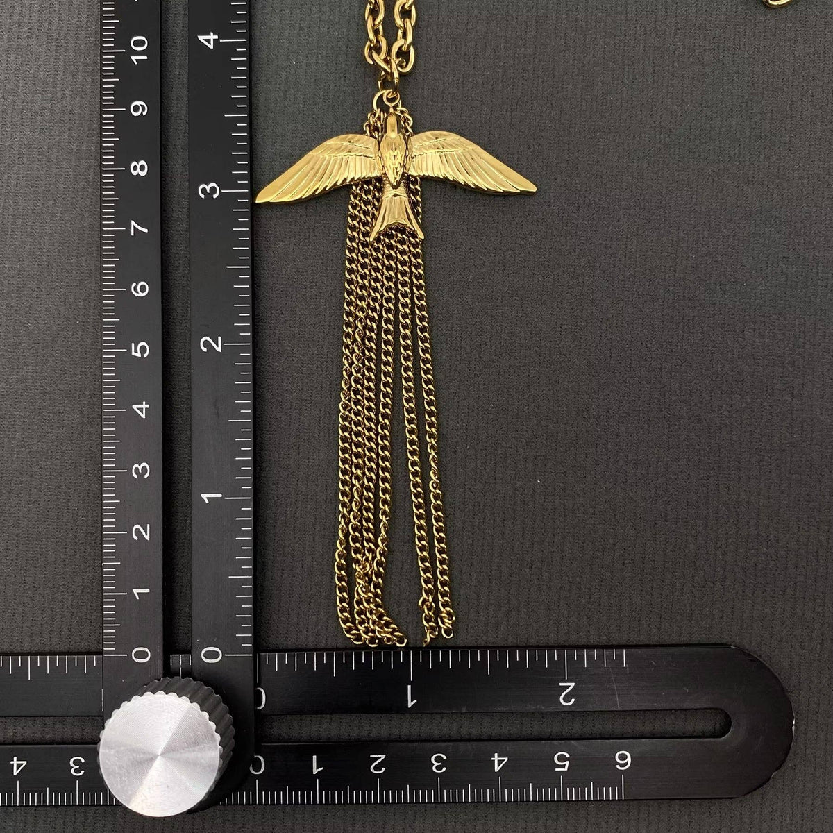 Bird Fringe 18K Gold Plated SS Long Chain Necklace - FGS