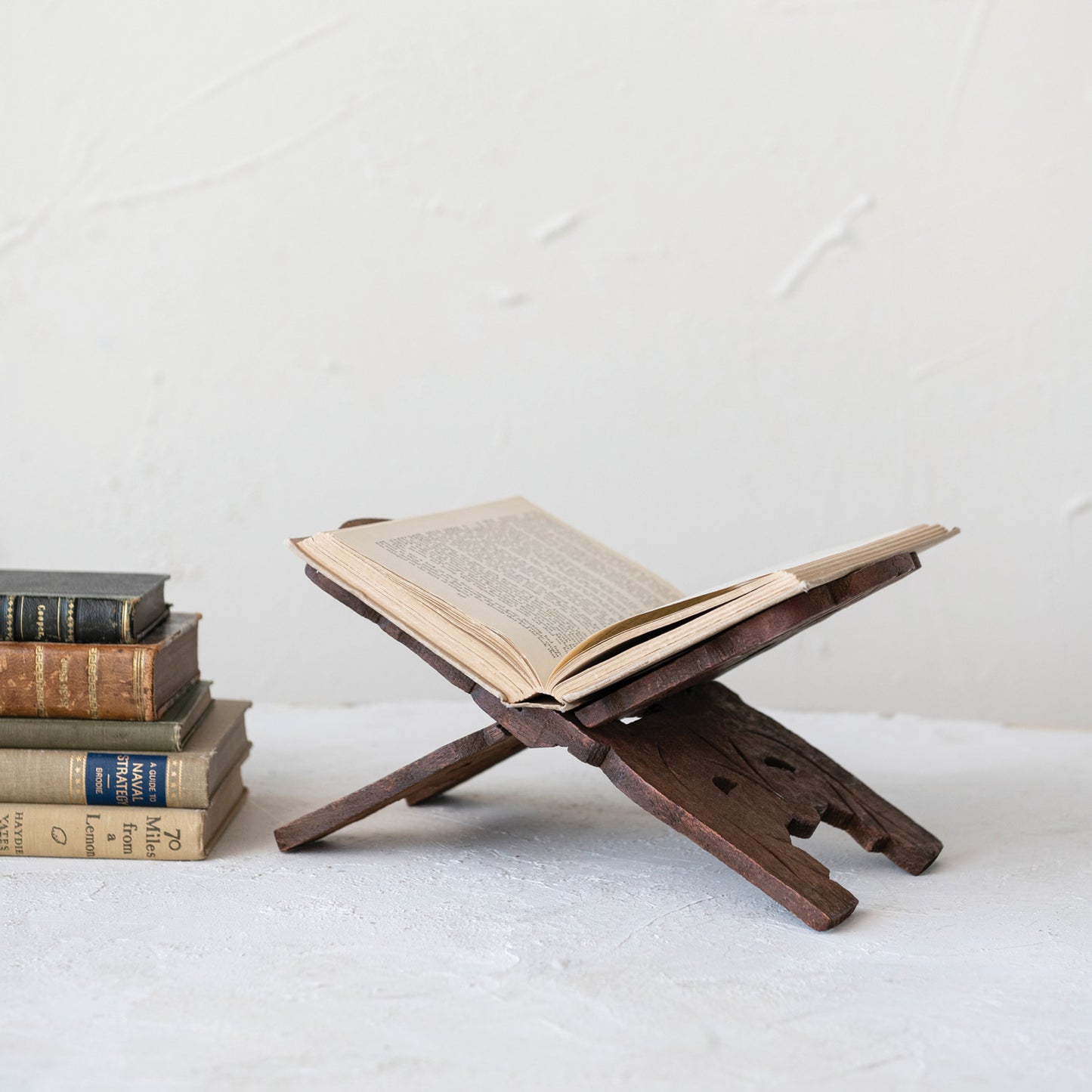 Reclaimed wood bookholder