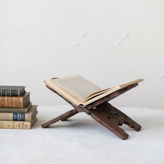 Reclaimed wood bookholder