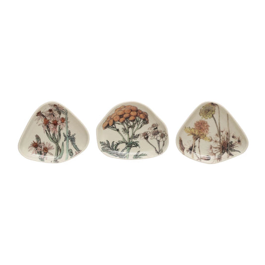 Stoneware Flower Dish