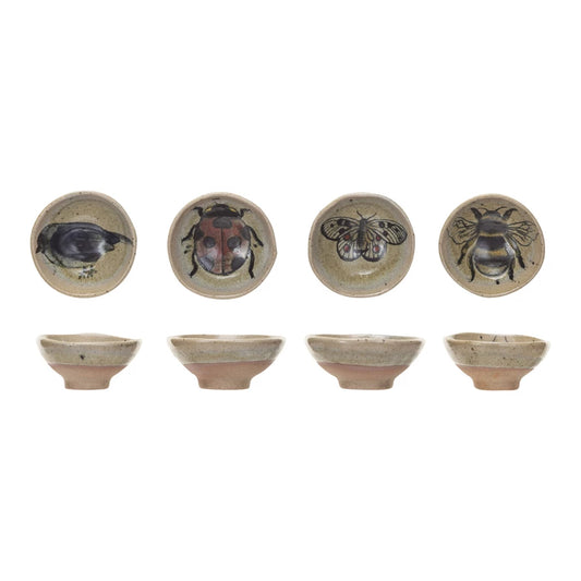 Dish w/ Insect/Bird, 4 Styles