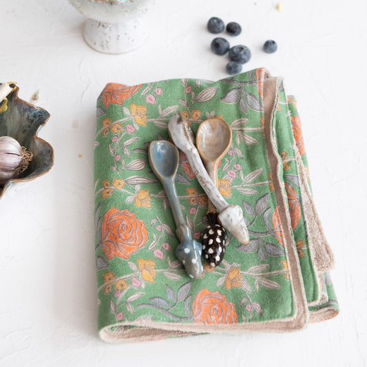 Cotton Printed Tea Towels & Terry Back