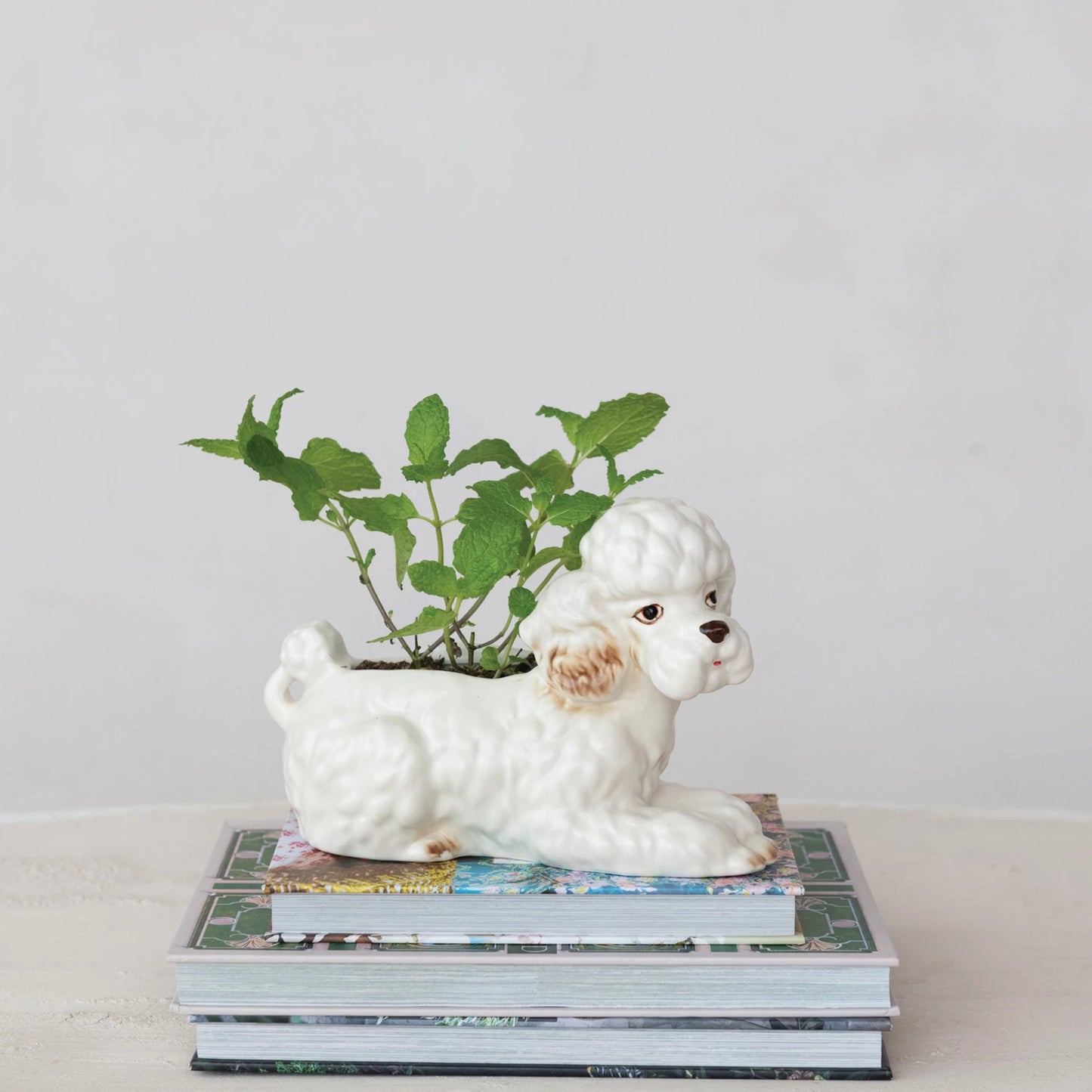 Vintage Reproduction Poodle Shaped Planter
