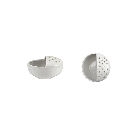 Stoneware Strainer Bowl, White