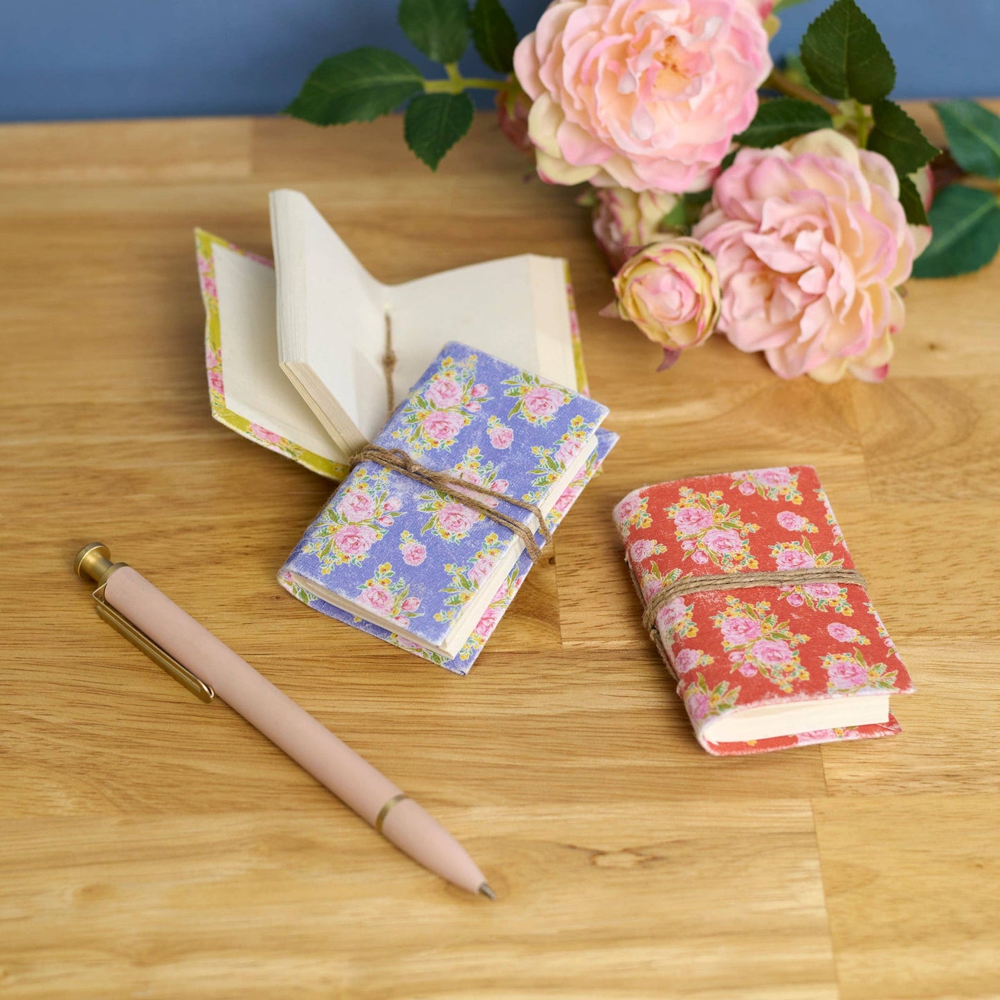 French Floral Mini Notebook Set