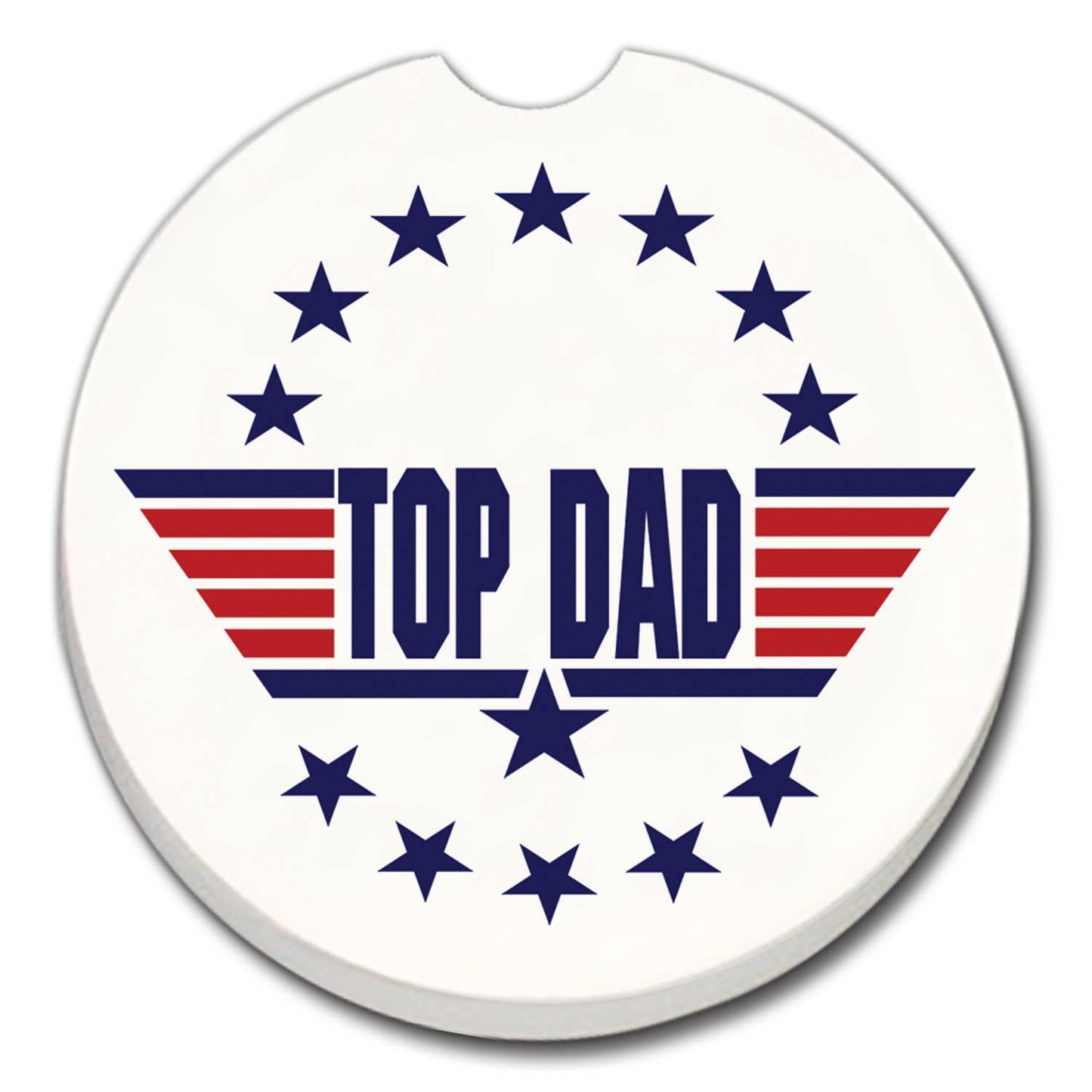 Top Dad Absorbent Stone Car Coaster 1 Pk