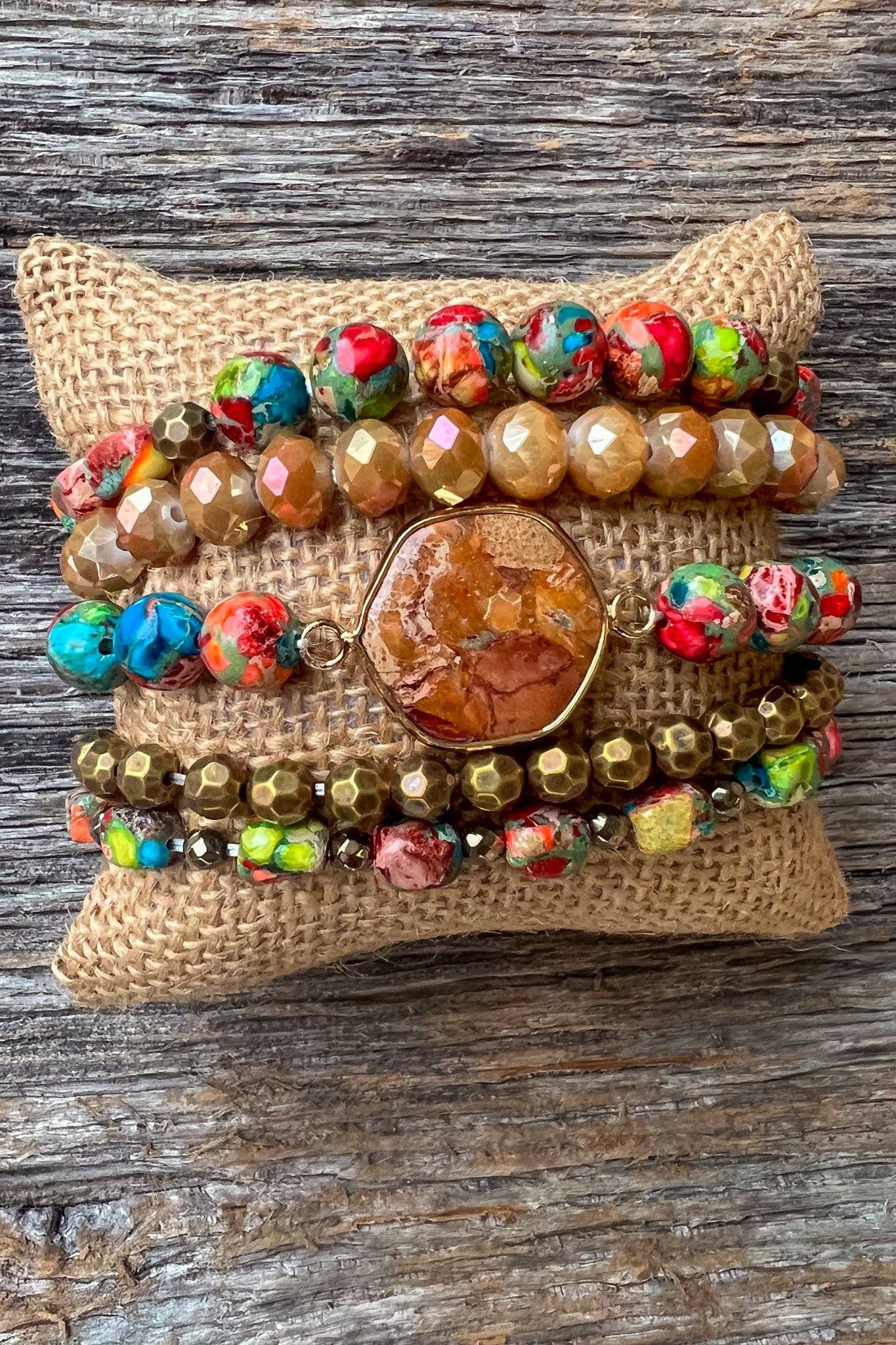 Janet Bracelet Stack Orange