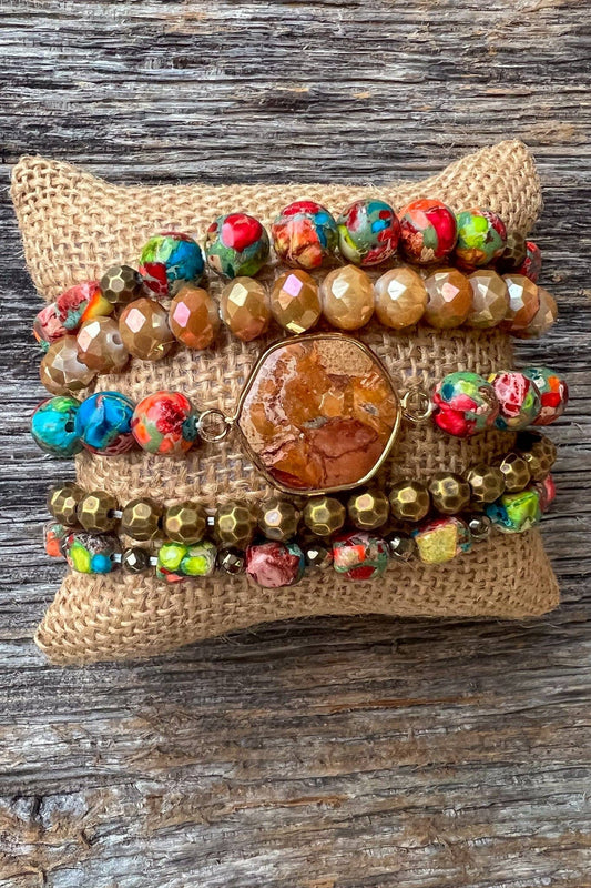 Janet Bracelet Stack Orange