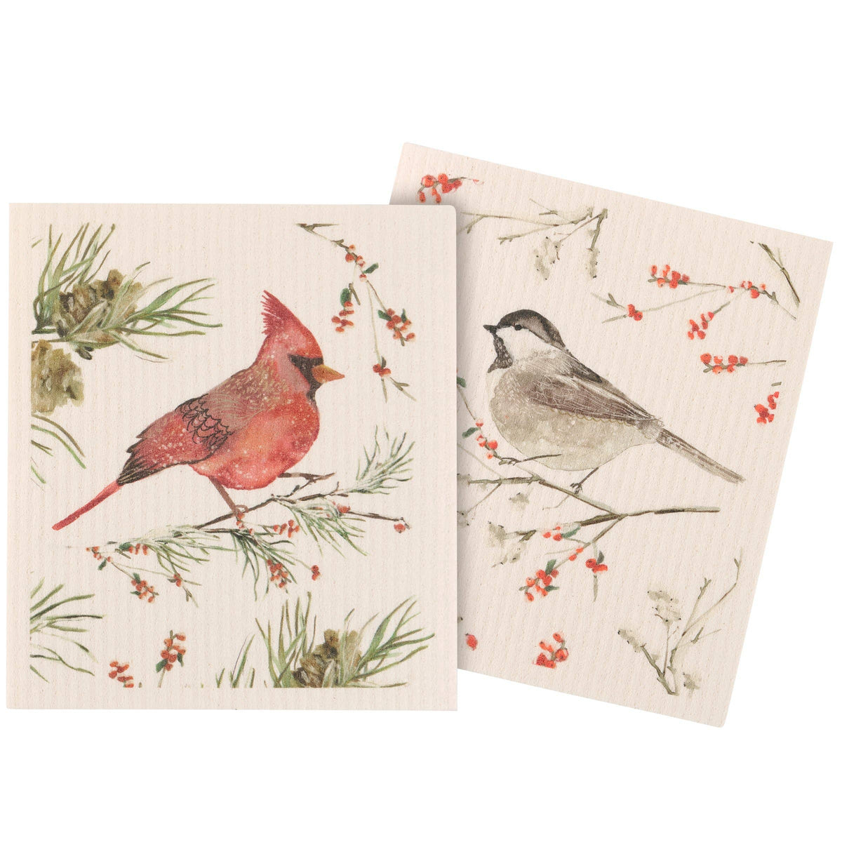 Winter Birds Swedish Cloth Set