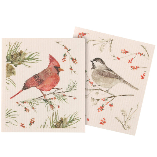 Winter Birds Swedish Cloth Set