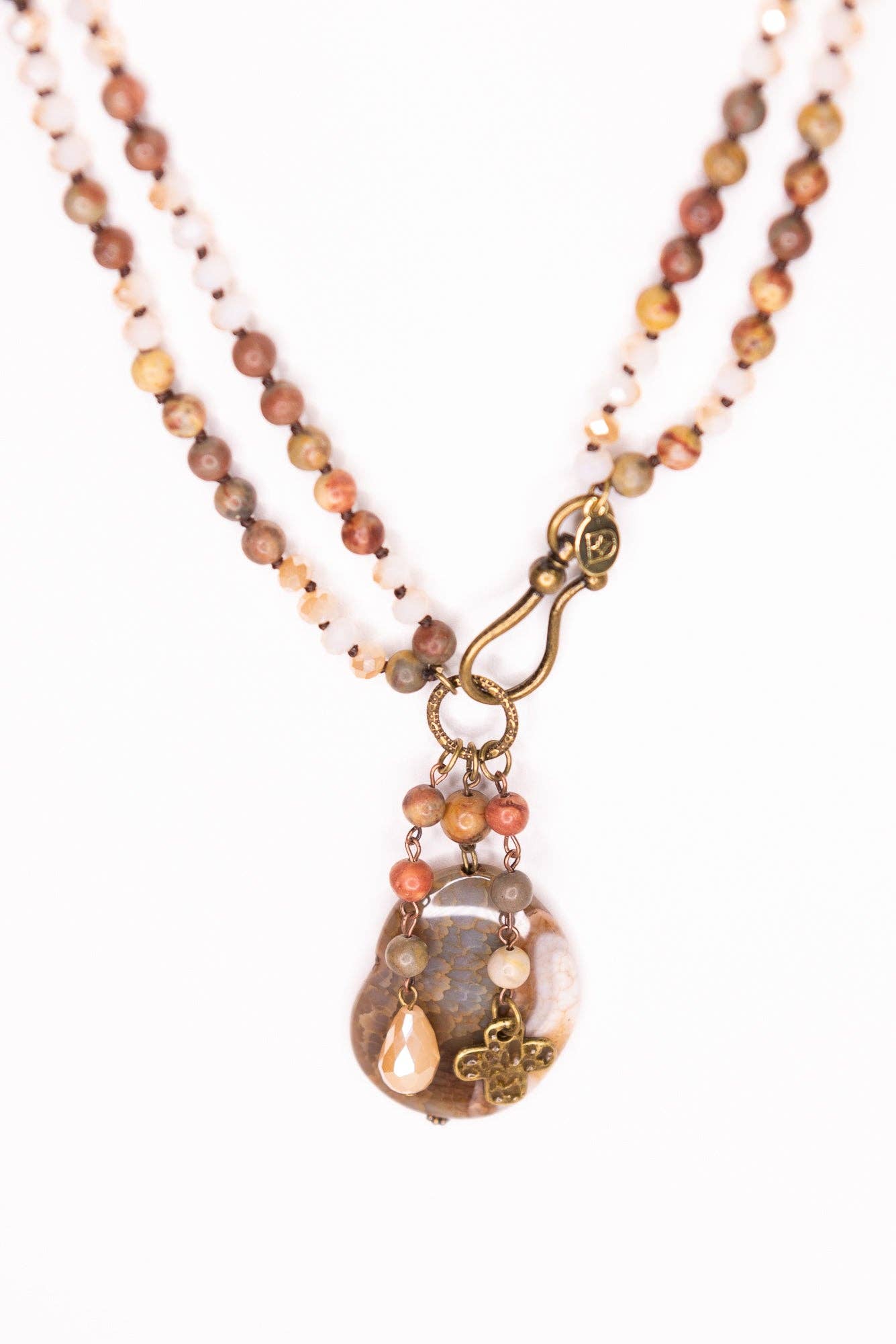 Gizelle Necklace in Jasper Mix
