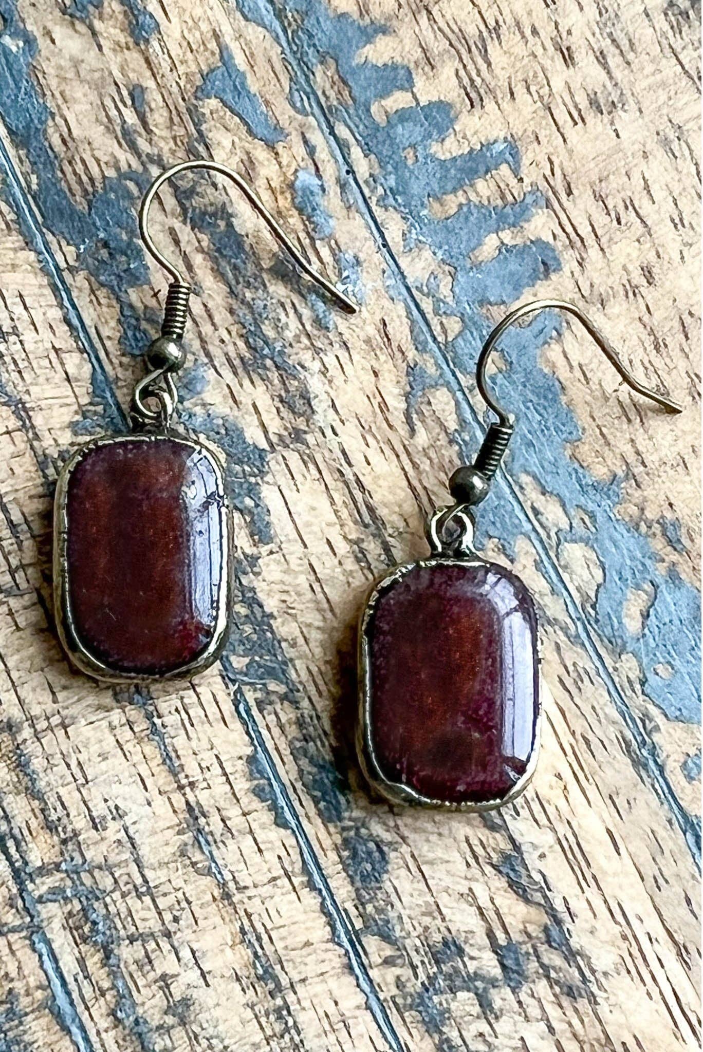 Sicily Earrings: Carnelian