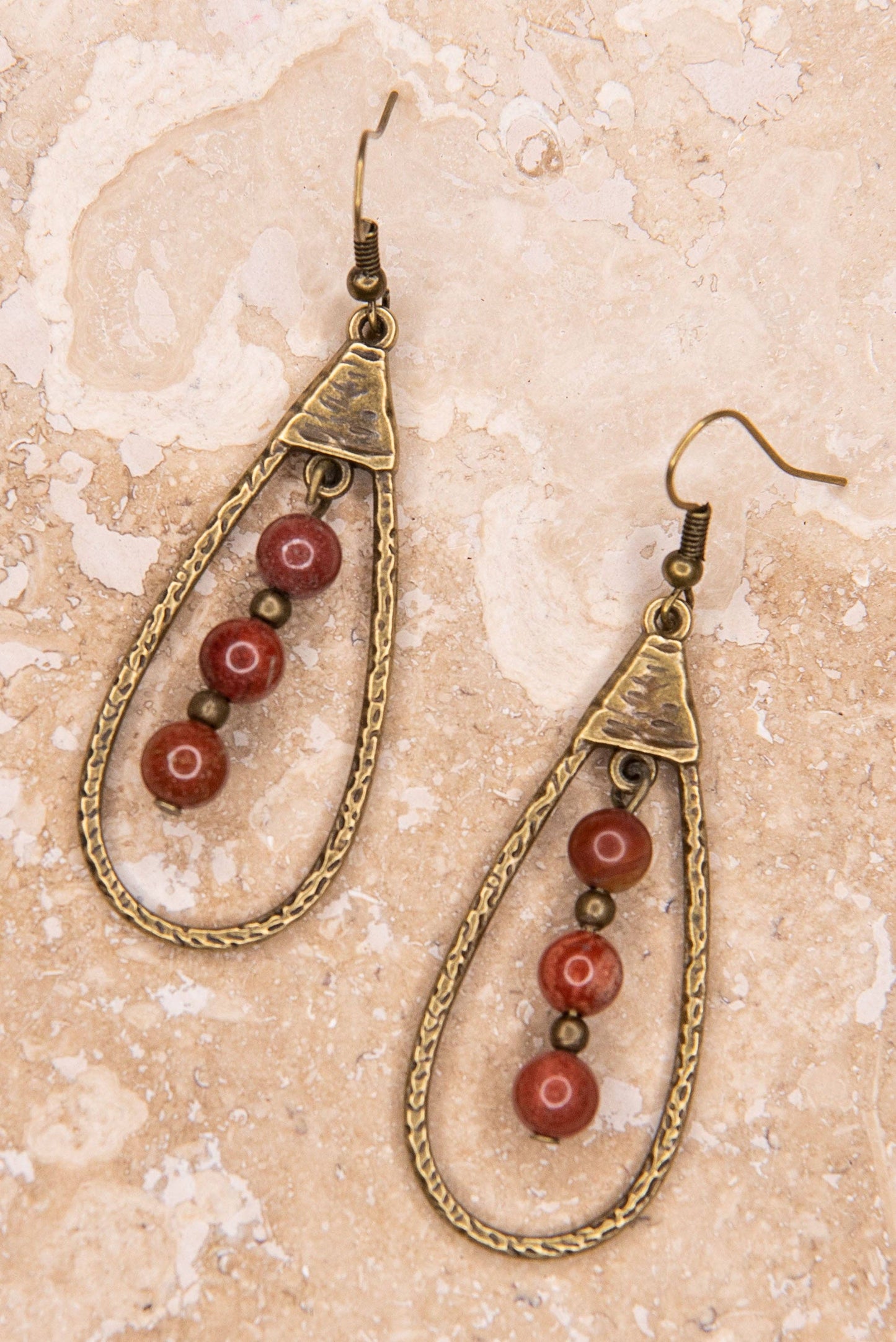 Sherri Earrings in Red