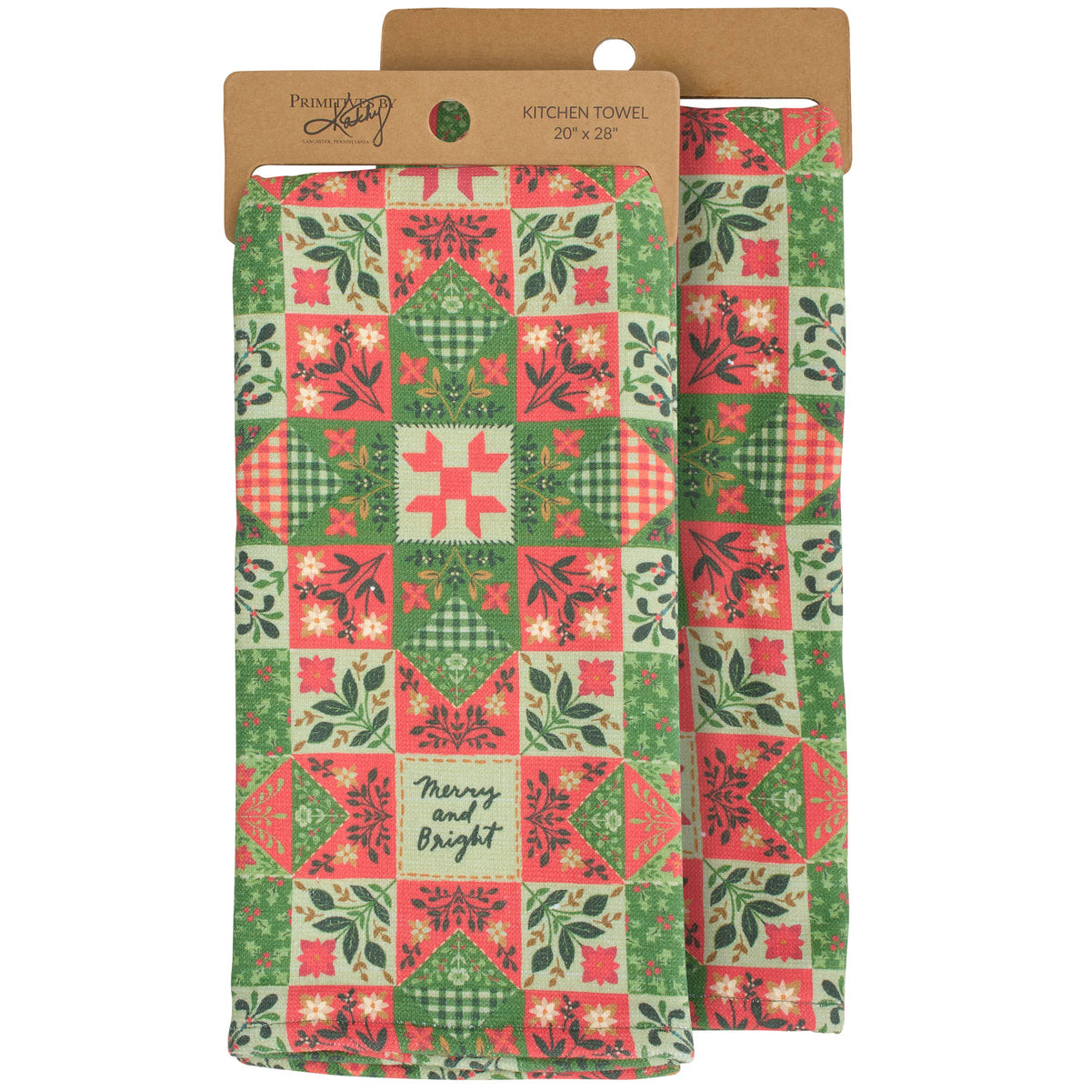 Merry And Bright Quilt Kitchen Towel