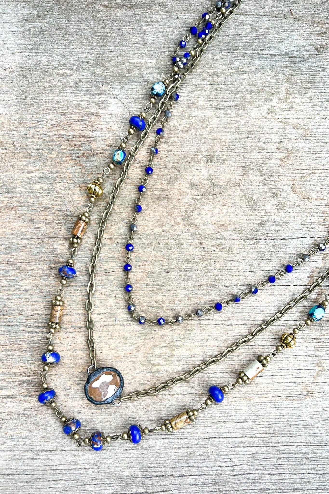 Justina Necklace: Imperial Jasper