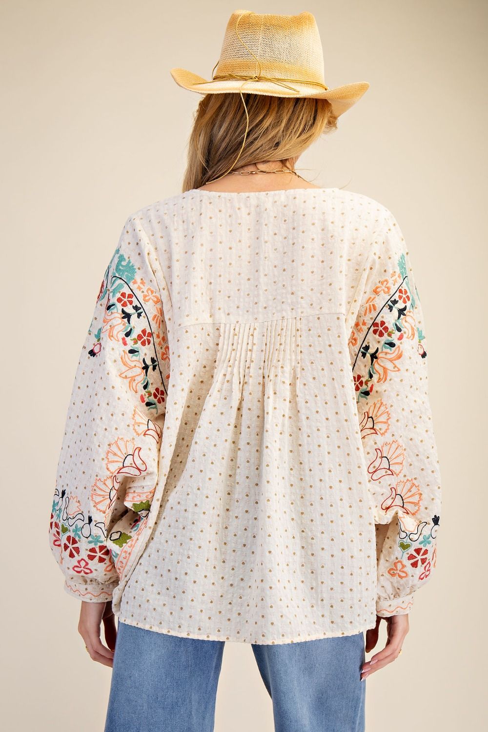 EMBROIDERY DETAILING BLOUSE