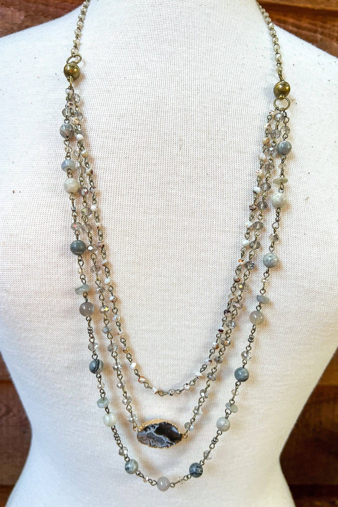 Florence Necklace Grey