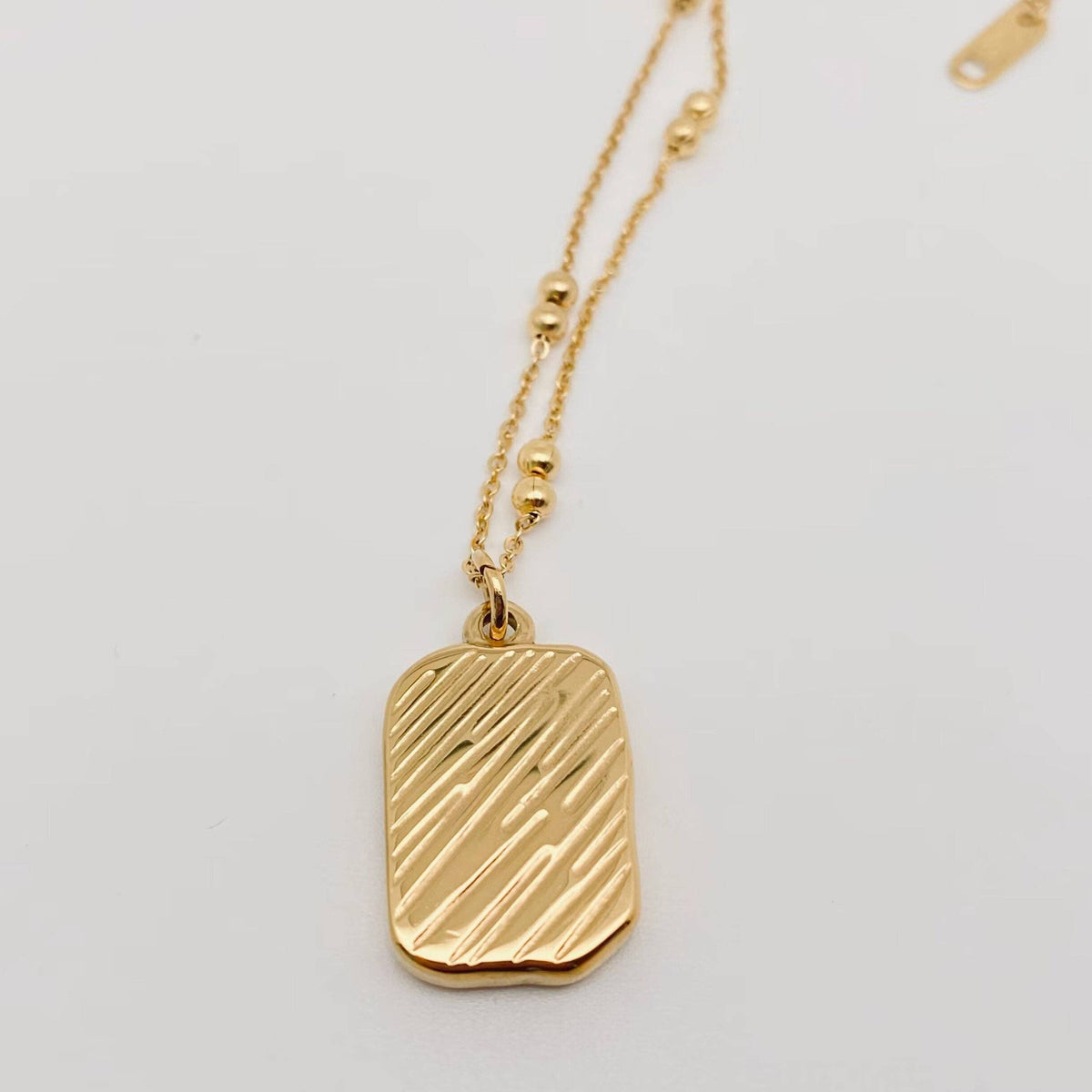 Magic Mirror Rose Stainless Steel Pendant Necklace - FGS