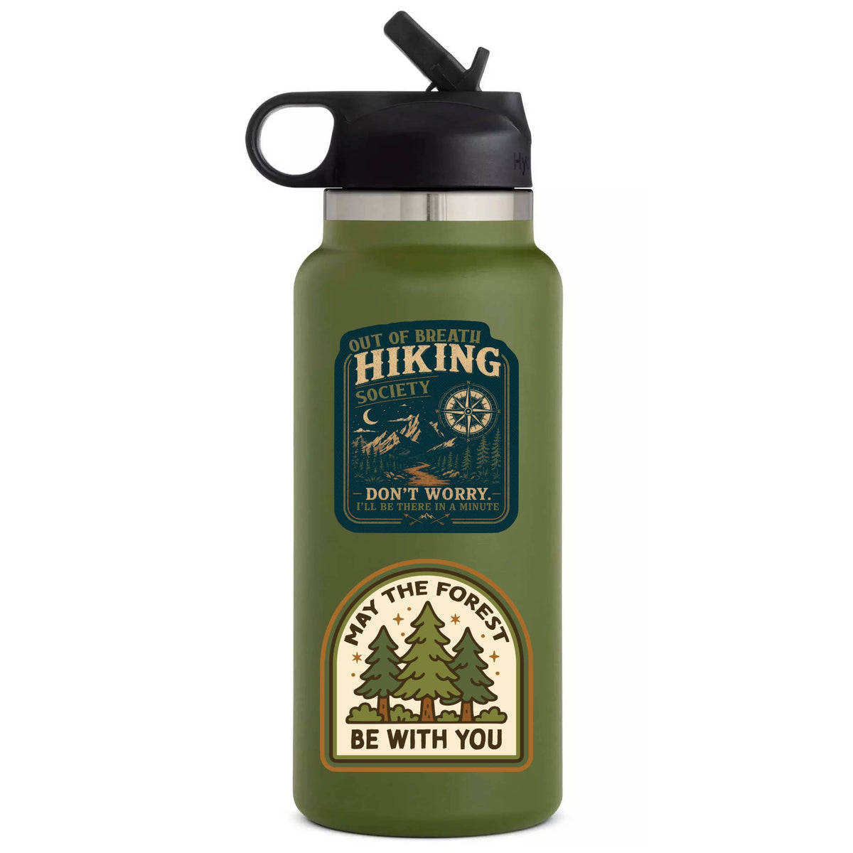 Out of Breath Hiking Society High Quality Vinyl Sticker
