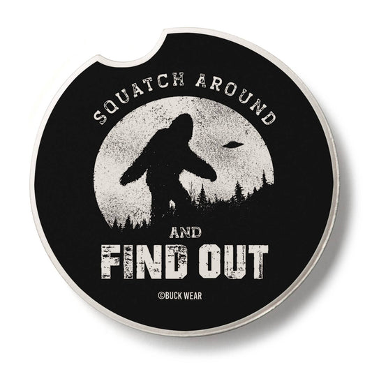 "Squatch Around" Stone Car Coaster