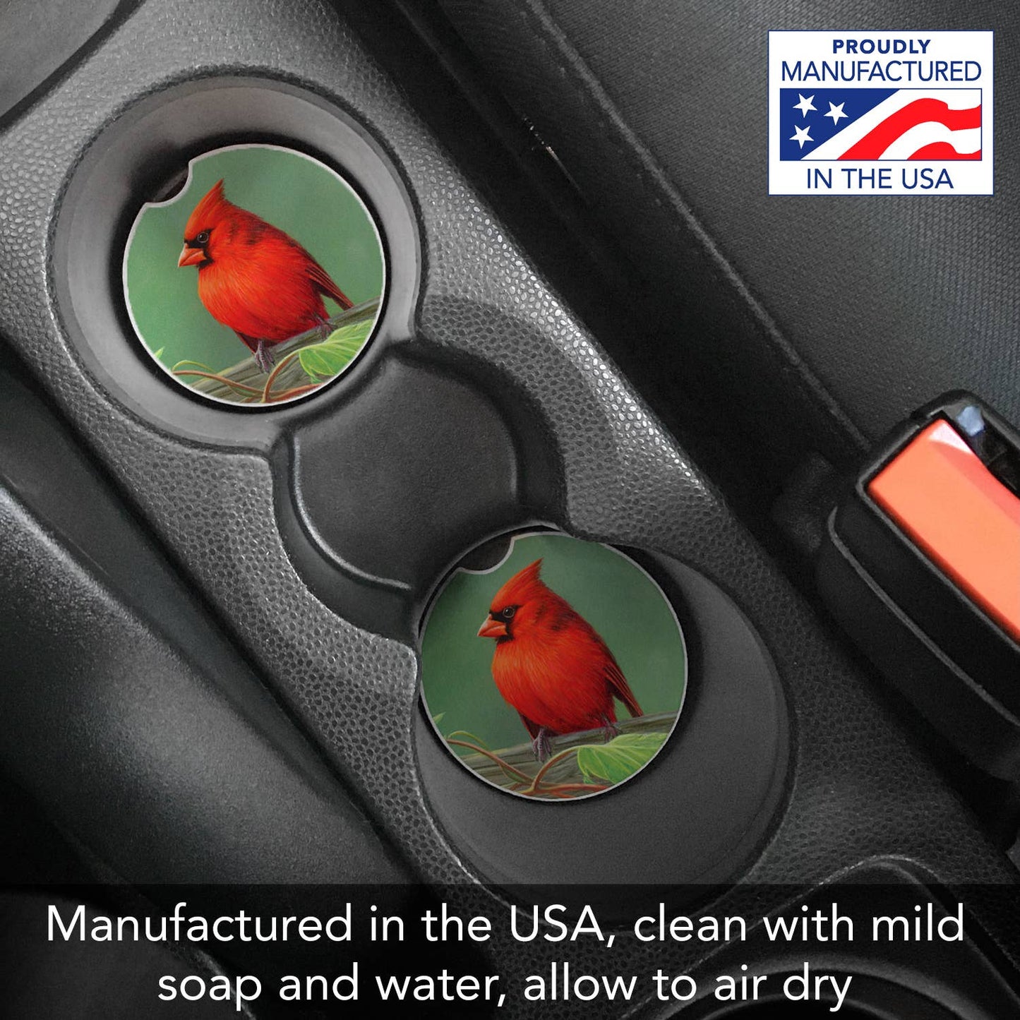 Railbirds Absorbent Stone Car Coaster-