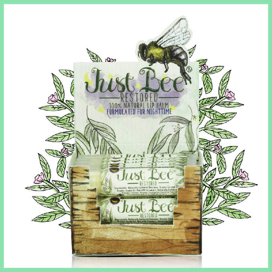 Just Bee Restored Lip Balm - Eucalyptus: Eucalyptus