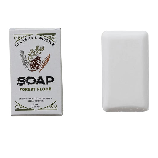 Forest Floor Scented Olive Oil & Shea Butter Triple Milled Bar Soap, Made In The U.S.A.