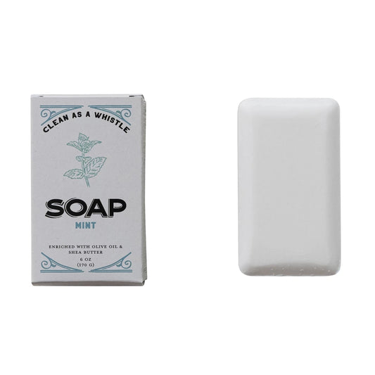 Mint Scented Olive Oil & Shea Butter Triple Milled Bar Soap, Made In The U.S.A.