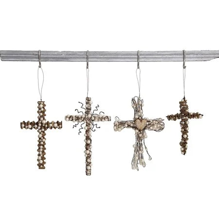 Wire Cross Ornament