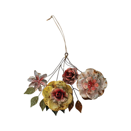Hand-Painted Metal Vintage Reproduction Toleware Ornament