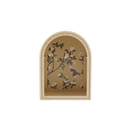 Arched Wall Shelf with Birds